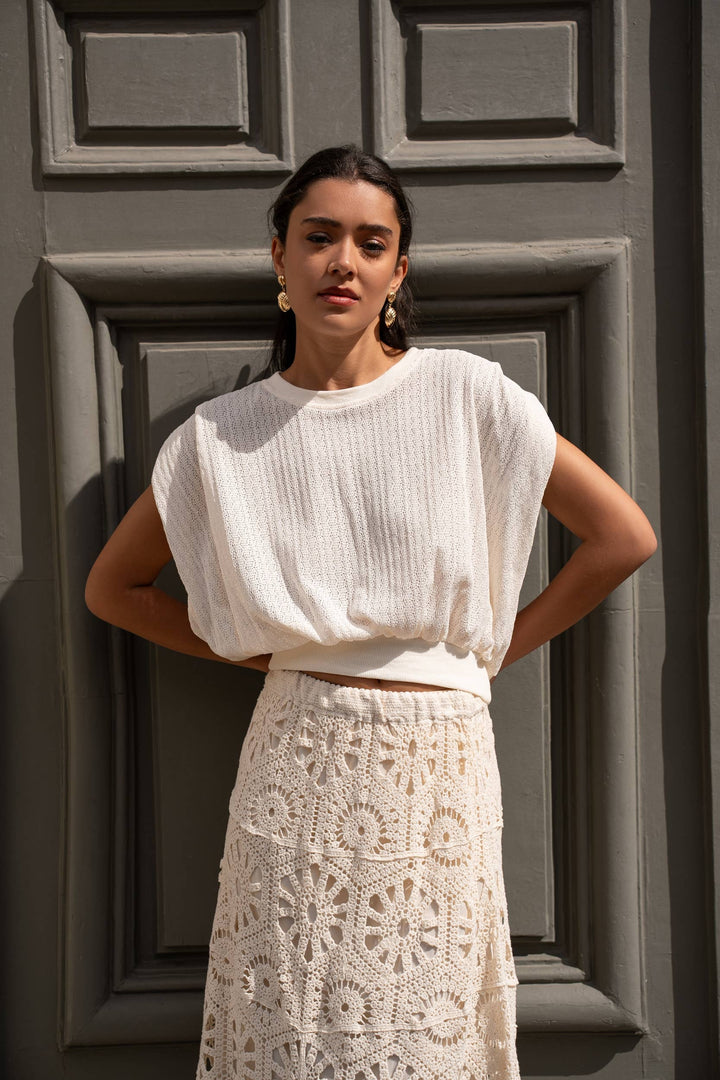 Casual Knit T-Shirt