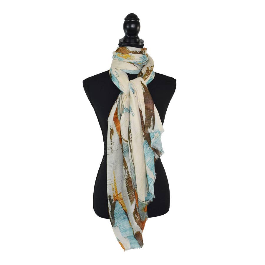 Iverson Abstract Modal Blend Scarf