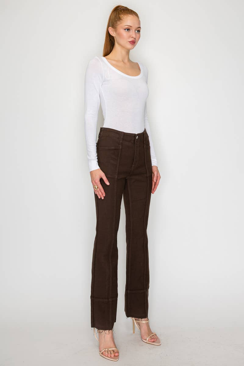 Tummy Control High Rise Bootcut PFD Jeans