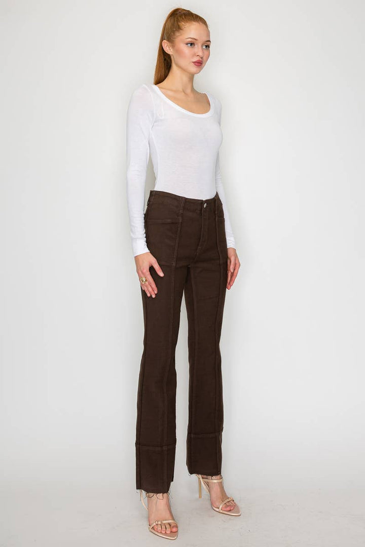 Tummy Control High Rise Bootcut PFD Jeans