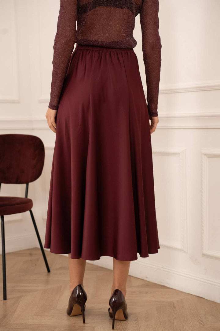Valentine Skirt in Solid Satin