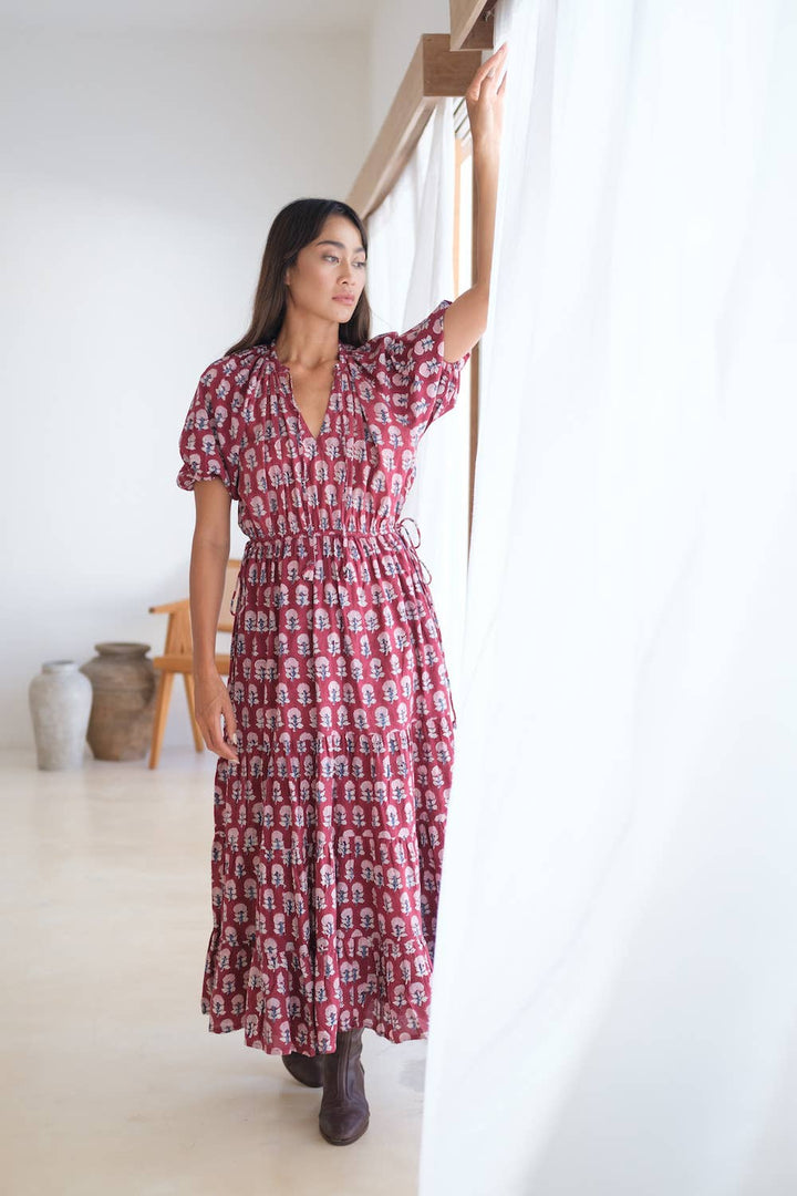 Block Printed Cotton Spring Dress