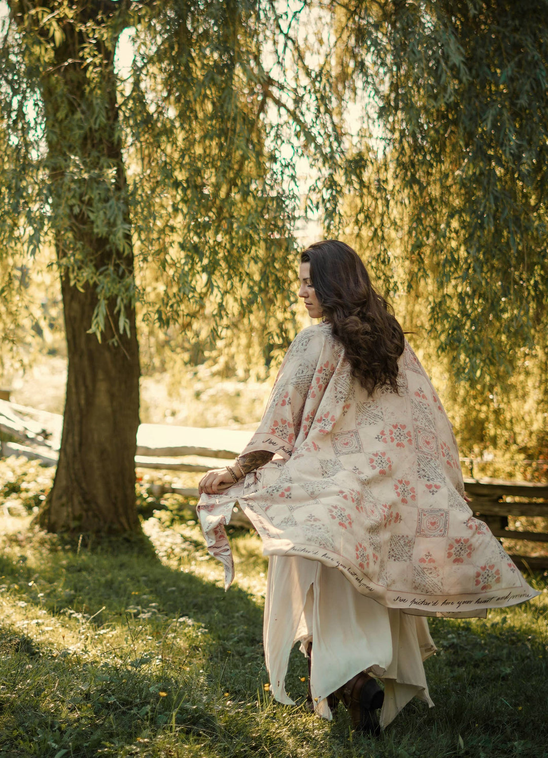 Love Story Bohemian Goddess Starduster Kimono w/ Valentine