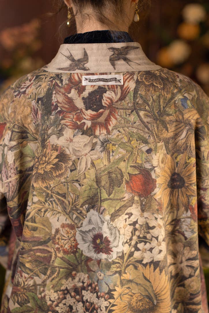 Golden Hour Fleece Cottage Cardigan Kimono Jacket