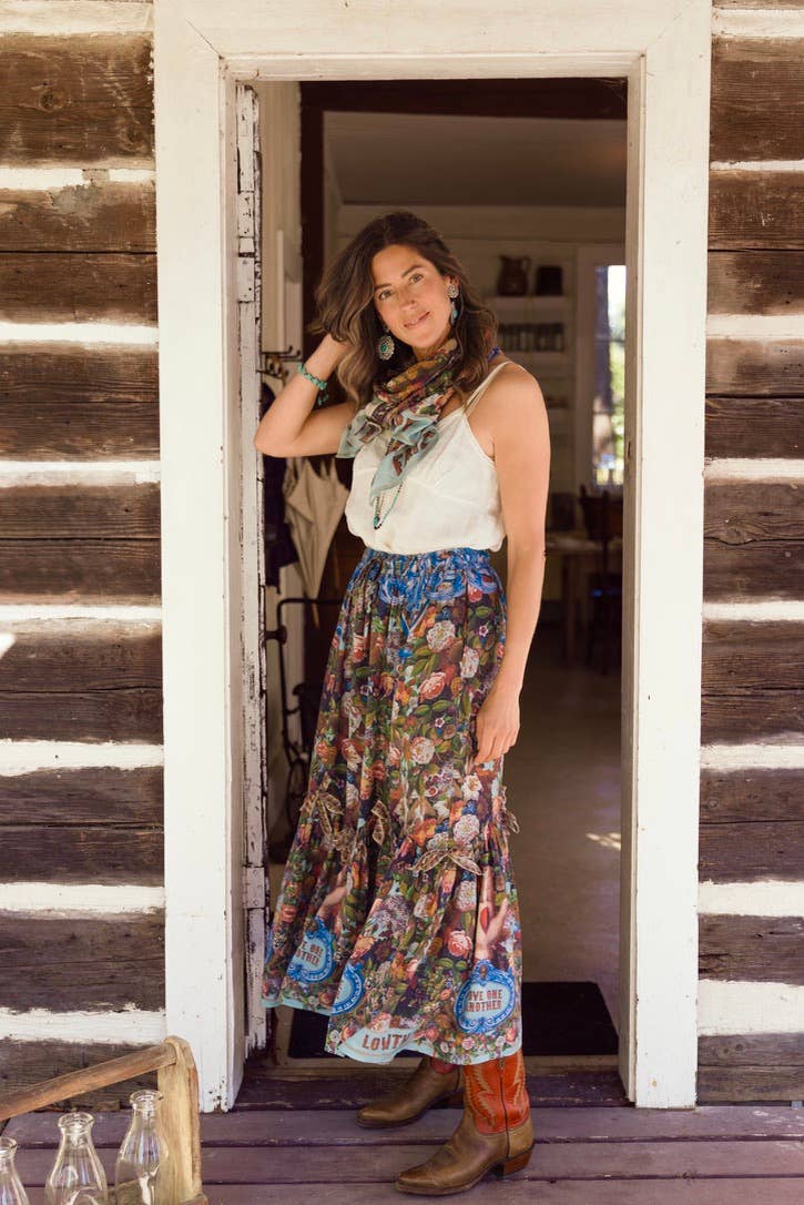 Love Language Atelier Skirt w/ Floral Print