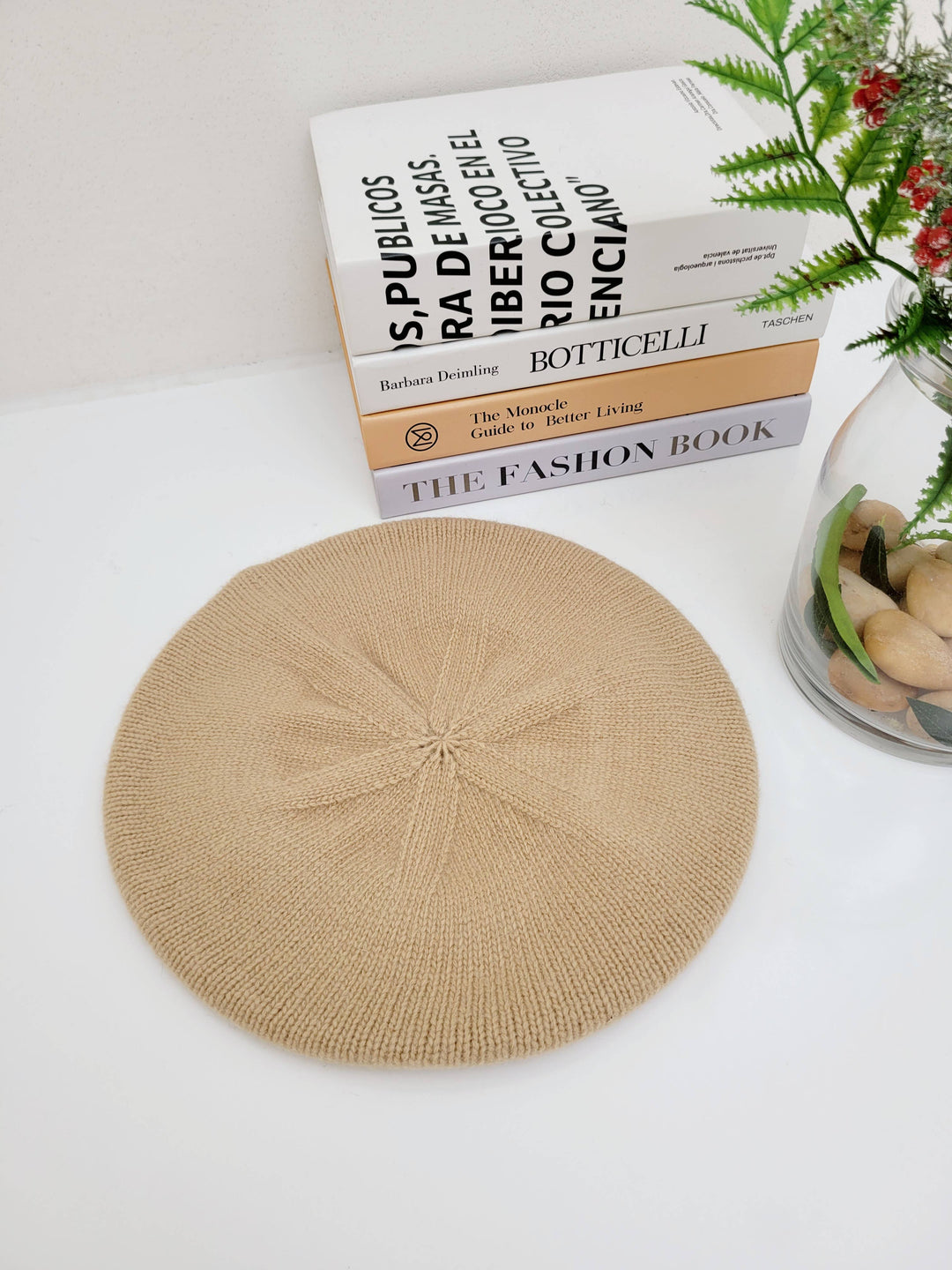100%  Solid Wool French Beret