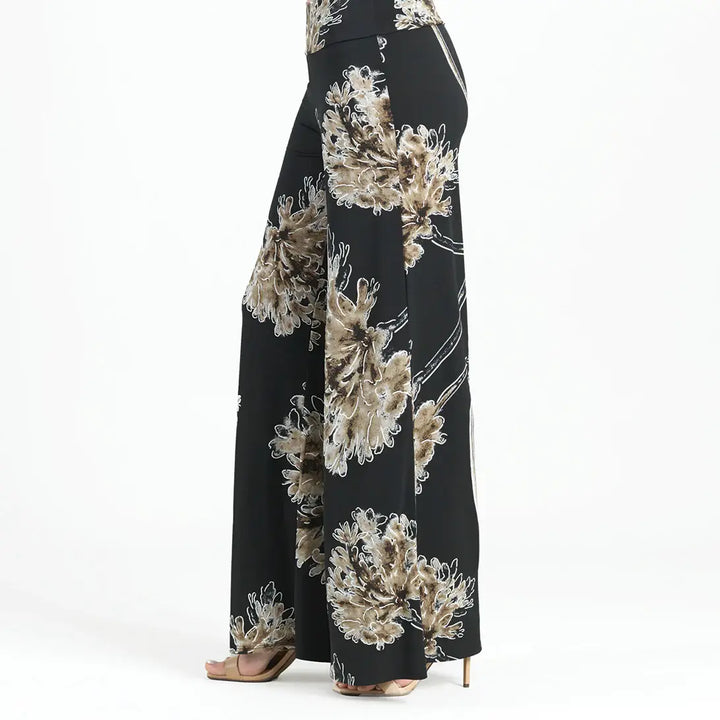 Textured Palazzo Pant - Mum Blossom