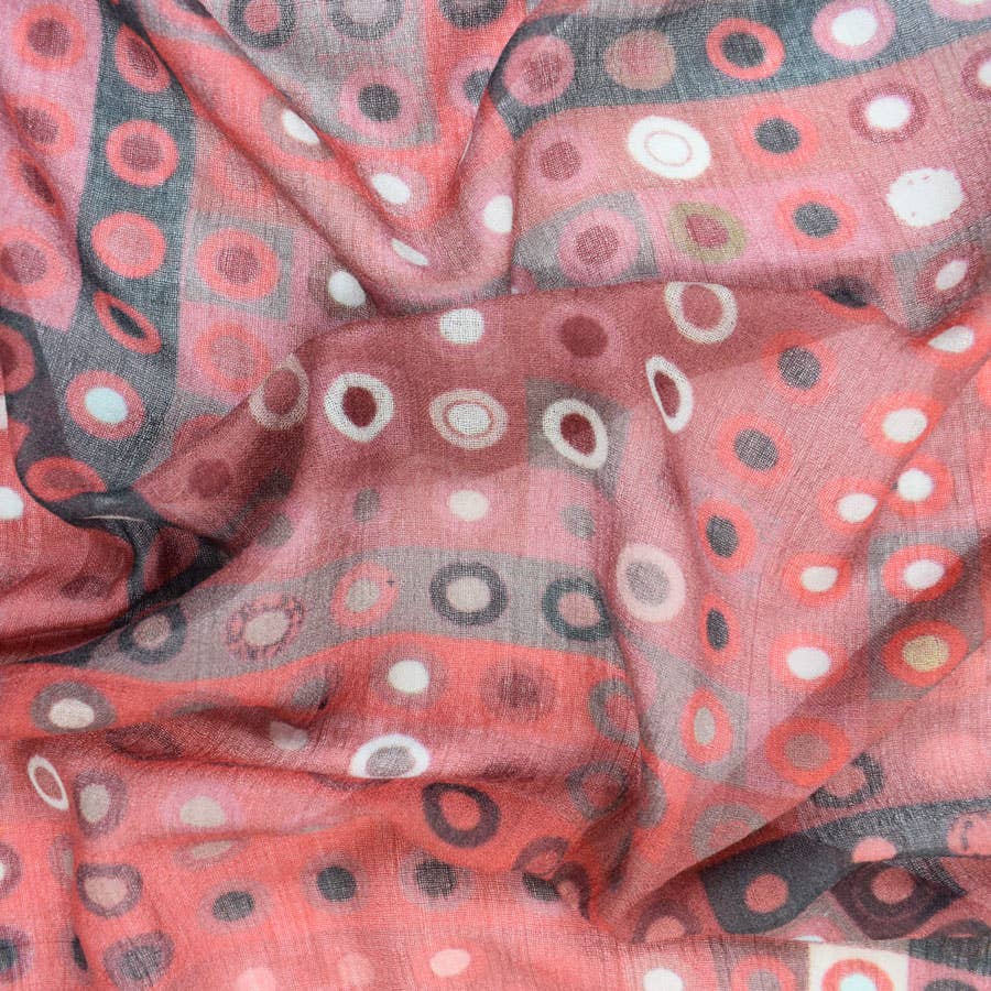 Speckled Wood Dotted Wool Scarf