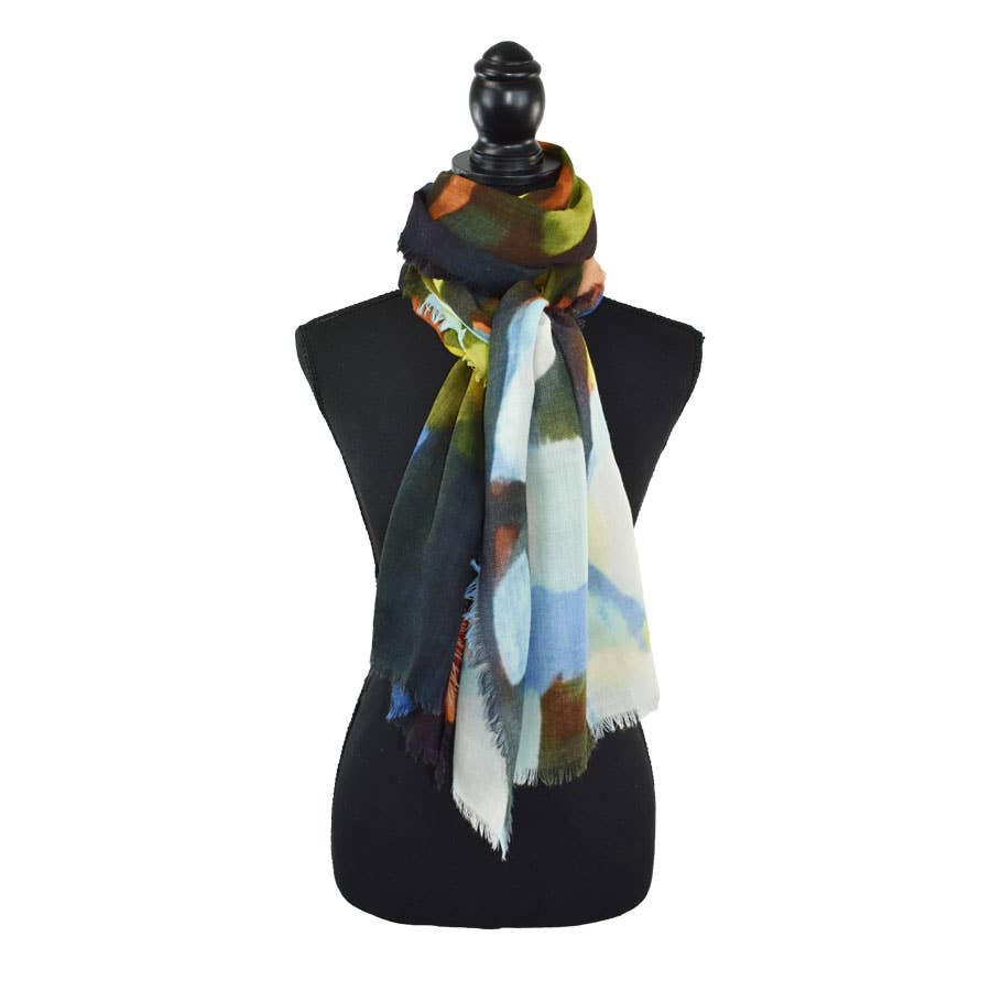Sunniva Floral Brushstroke Scarf