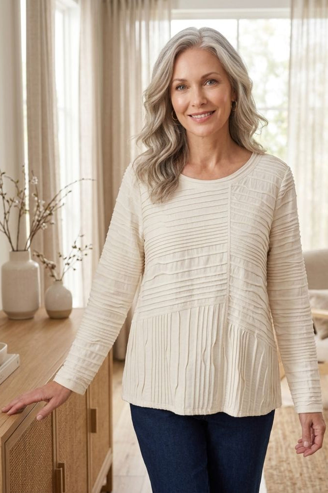 Ripple Effect Seamed Tee