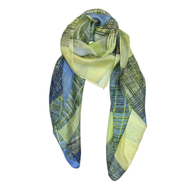 Beacon Geometric Silk Scarf