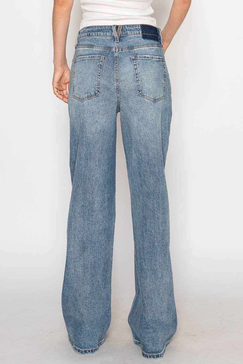 Blue By Artemis Slim Ultra High Rise 90's Straight Jeans