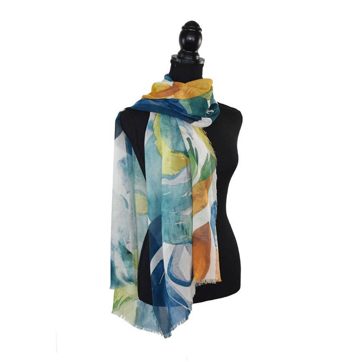 Nuala Painterly Narrow Scarf