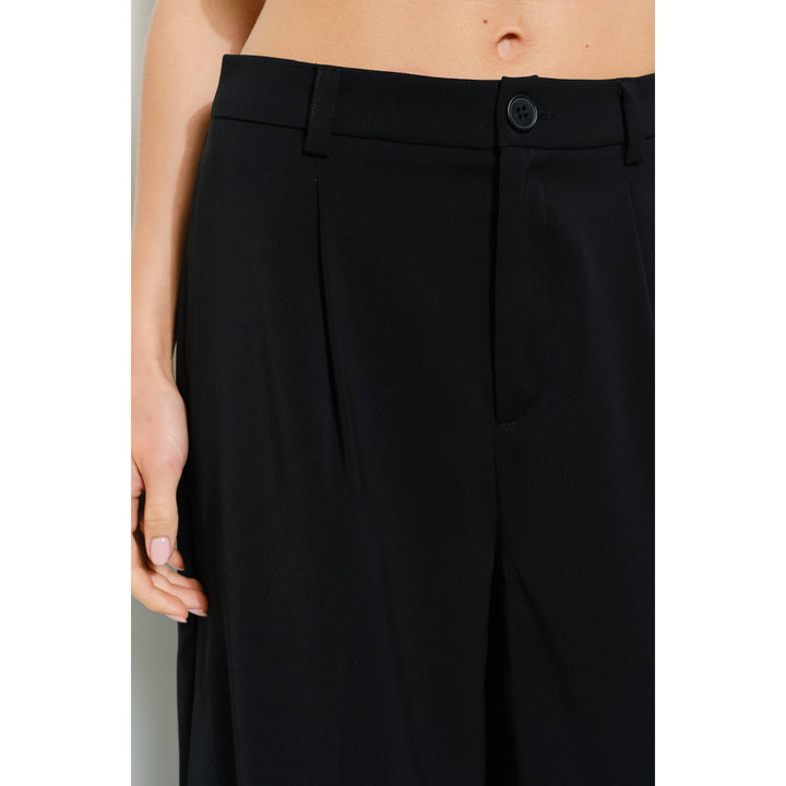 High Waist Tailored Wide-Leg Trousers