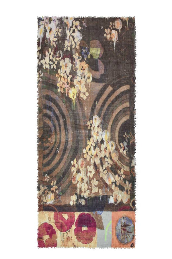 Philena Floral Mixed Motif Scarf