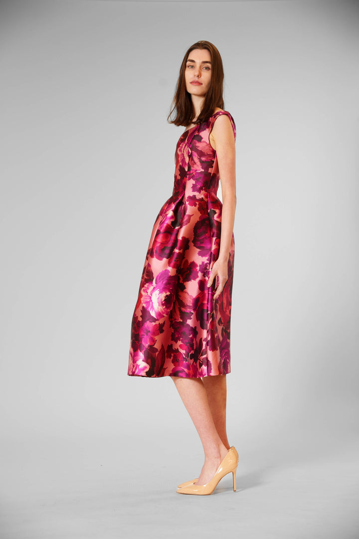 Off The Shoulder Boat Neck Evening Dress
