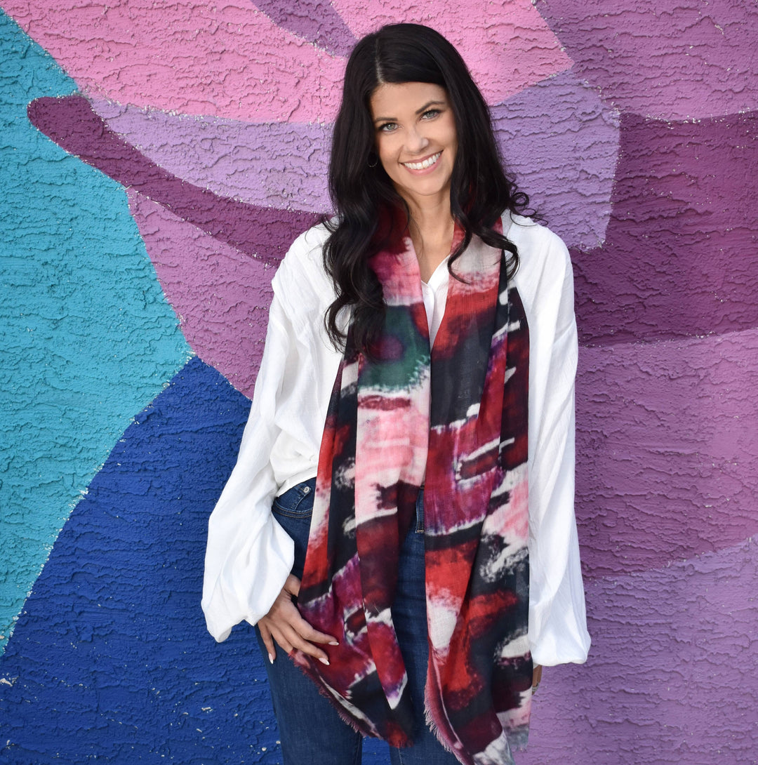Nairobi Abstract Matty Wool Scarf