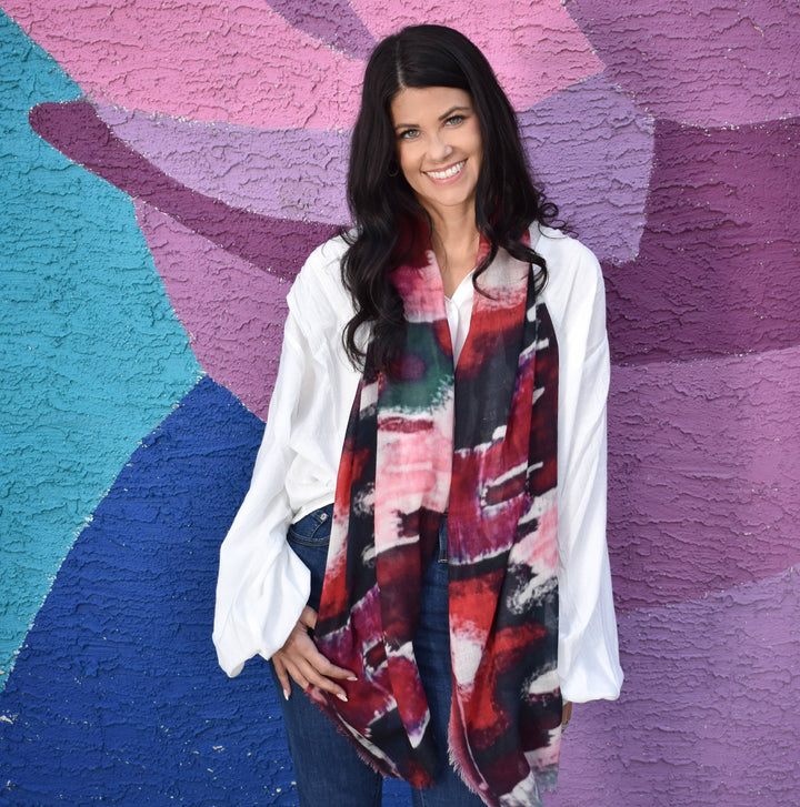 Nairobi Abstract Matty Wool Scarf