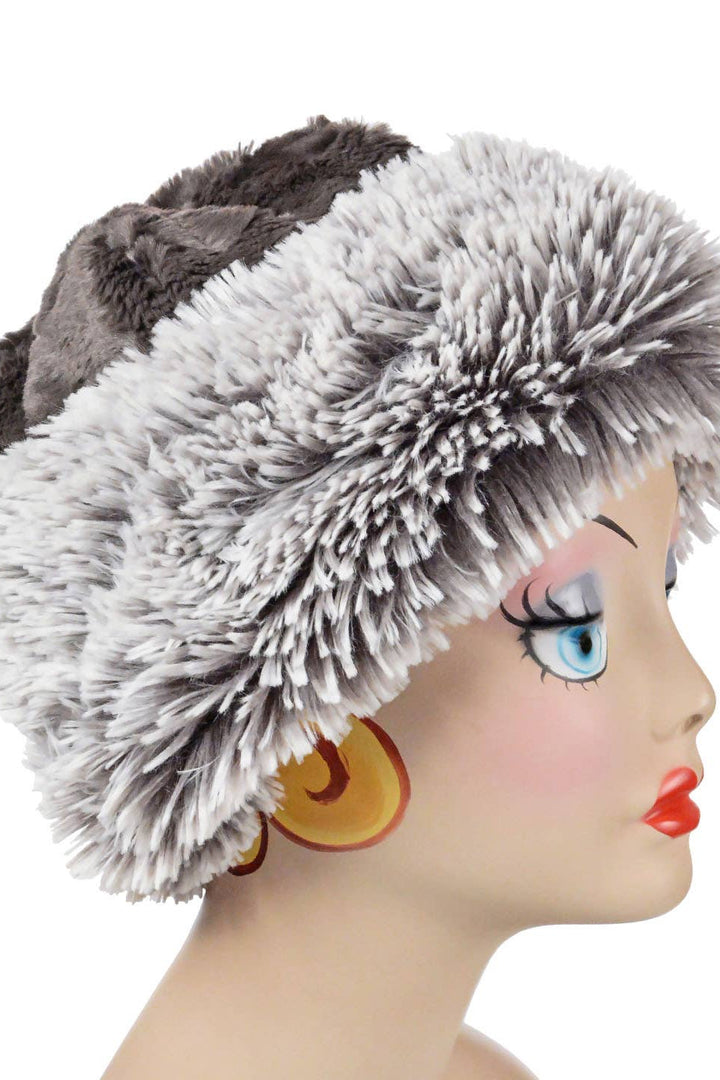 Beanie Faux Fur Reversible - Two-Tone