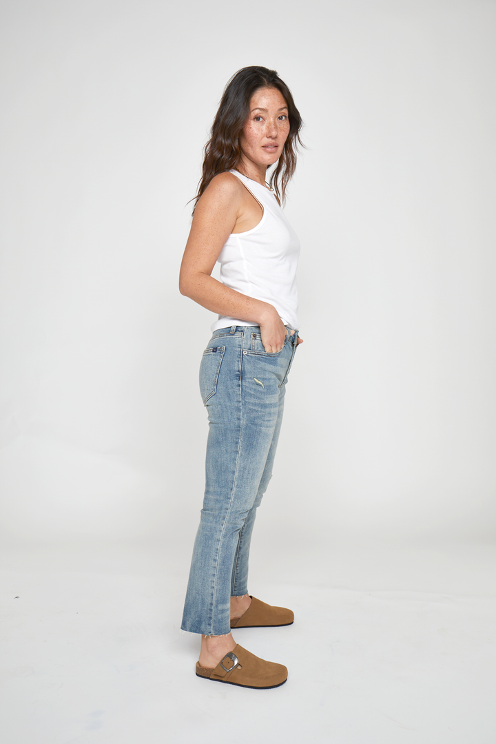 Crosby Mid Rise Relaxed Taper Jean, 4 Year Vintage