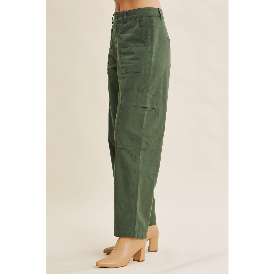 Endlessly Wearable Cotton Garment-Washed Cargo Pants