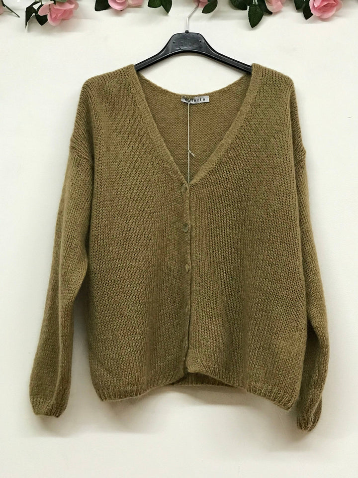 Mohair Wool Sweater Jacket