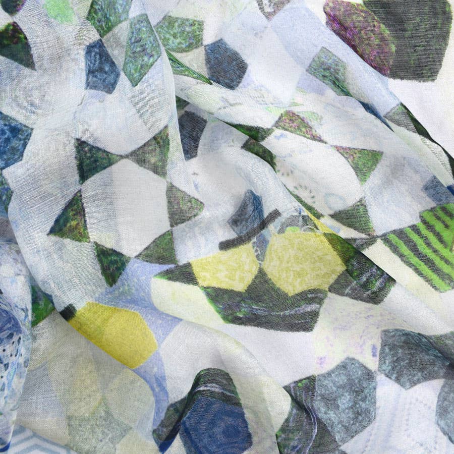 Jules Dotted Geo Square Scarf