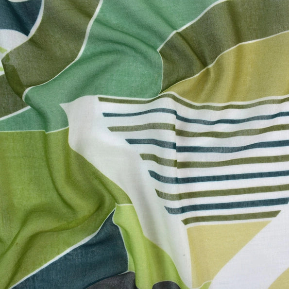 Ezra Narrow Geometric Scarf