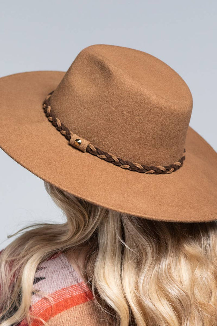 100% Wool Panama Hat & Braid