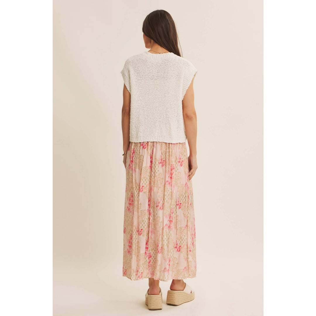 Breathable Comfort Loose Fit Textured Cotton Sweater Top