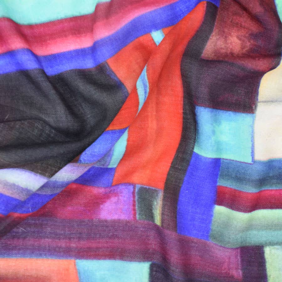 Trudy Vibrant Geo Scarf