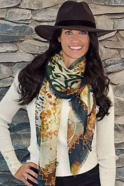 Russo Cashmere Blend Square Scarf
