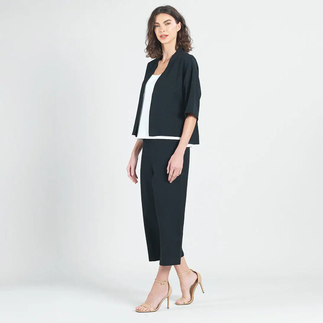 Linen Knit - Hi-Low Pocket Cardigan Jacket
