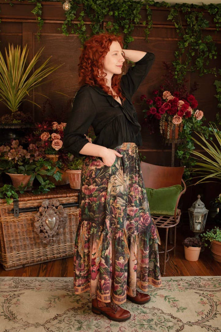 Courage Dear Heart Atelier Skirt w/ Floral Print