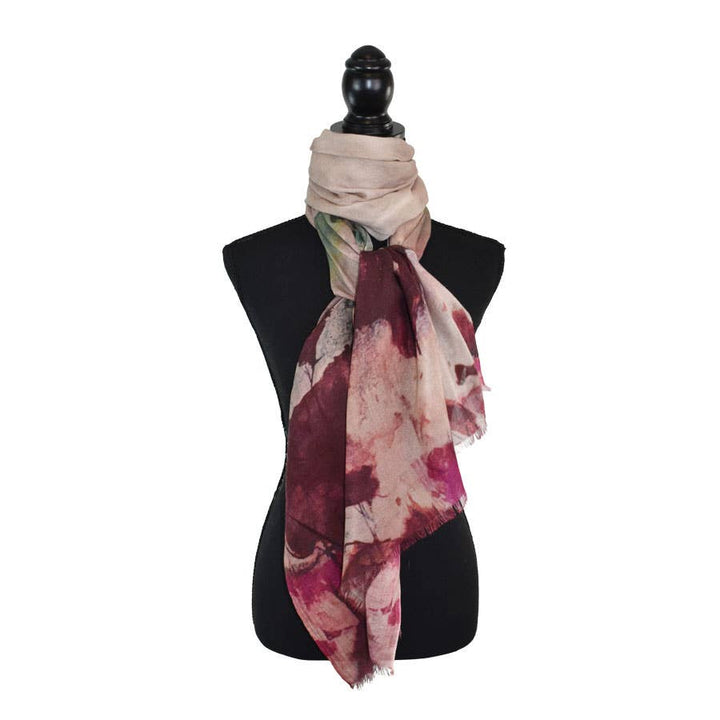January Abstract Landscape Scarf