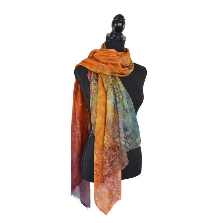 Agatha Painterly Abstract Scarf
