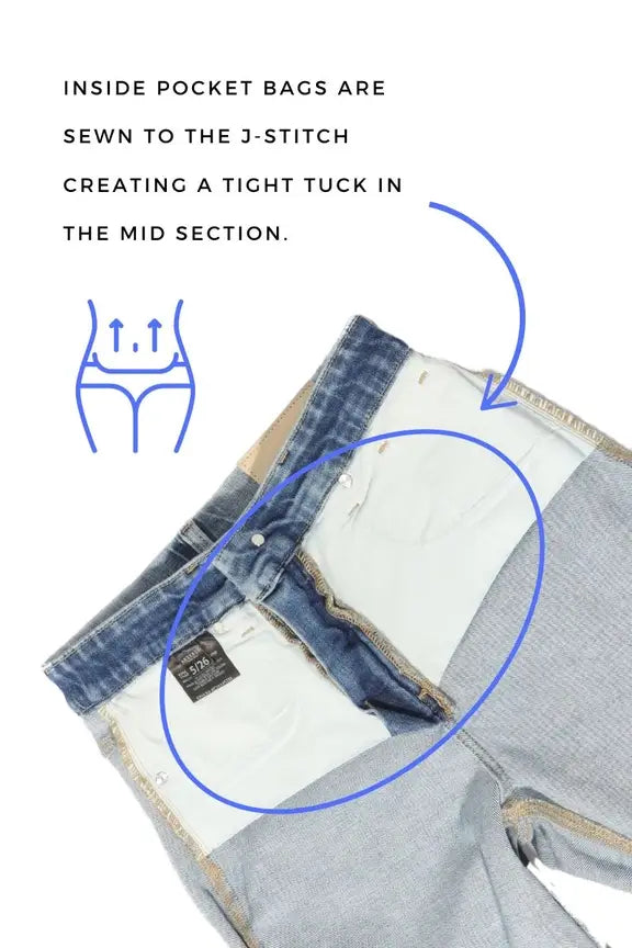 Tummy Control High Rise Stretch Straight With Cuff Jean