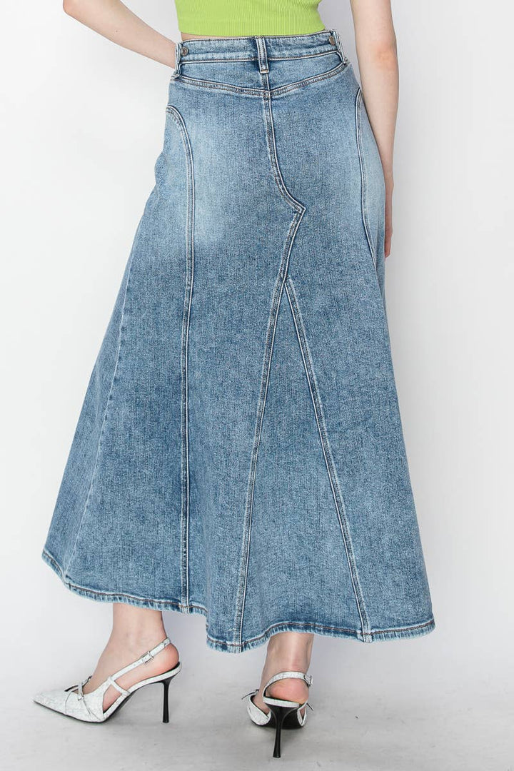 Denim Maxi Skirt