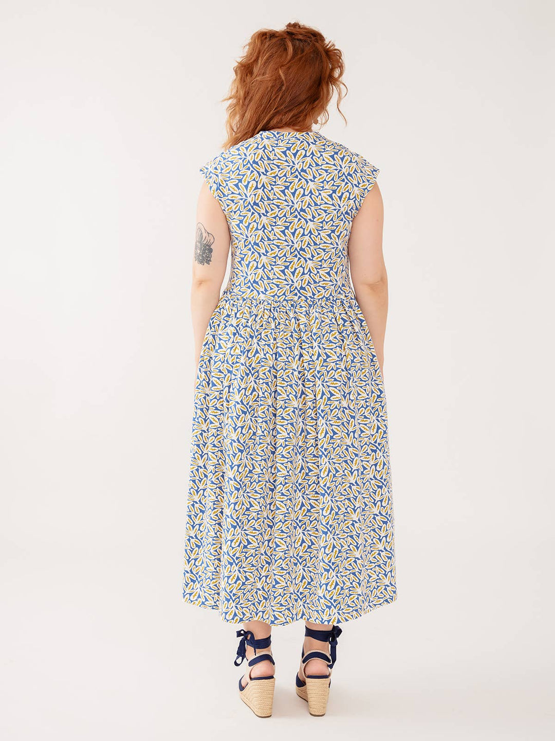Claudia Dress Fern Beats Blue