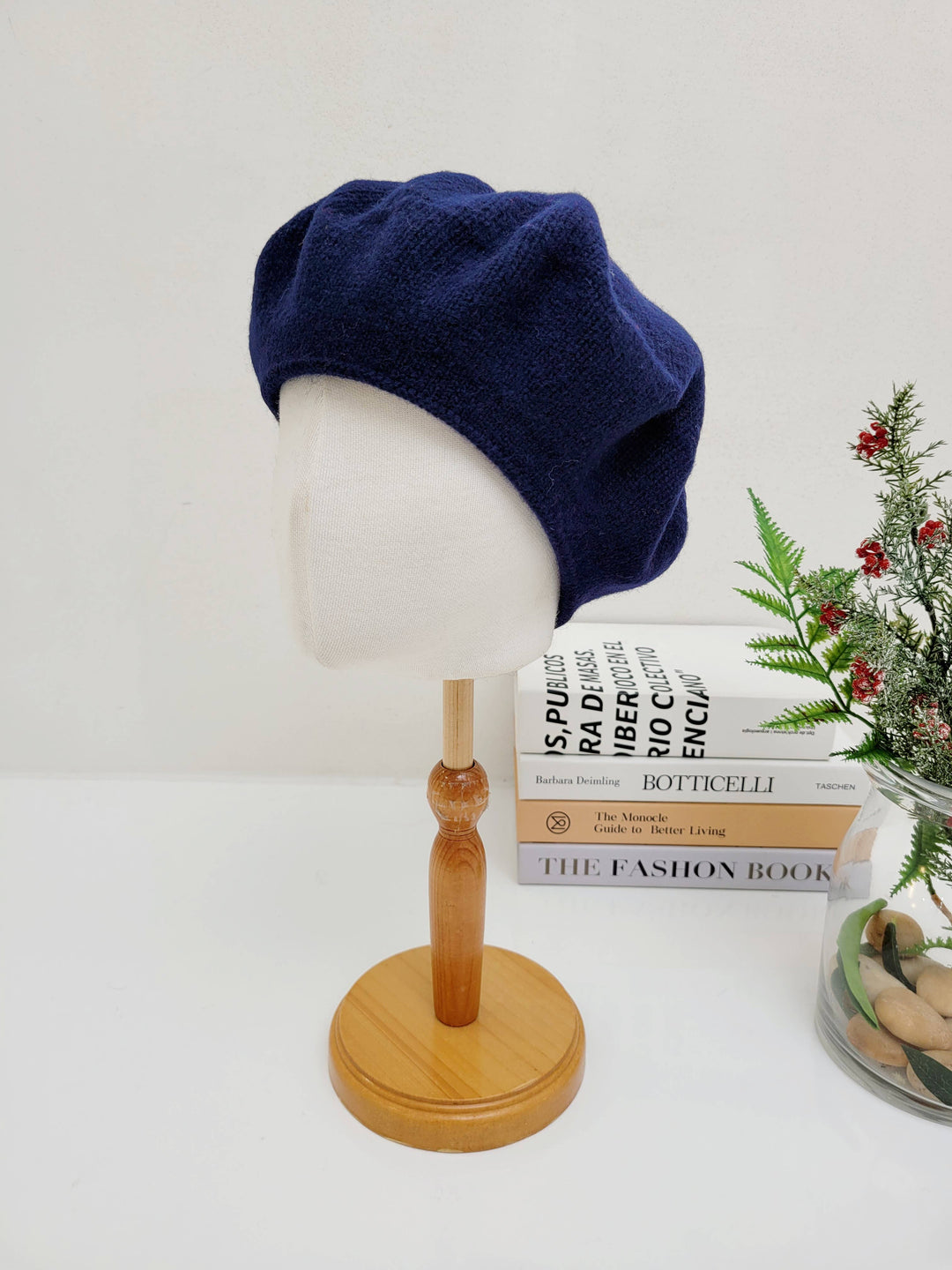 100%  Solid Wool French Beret