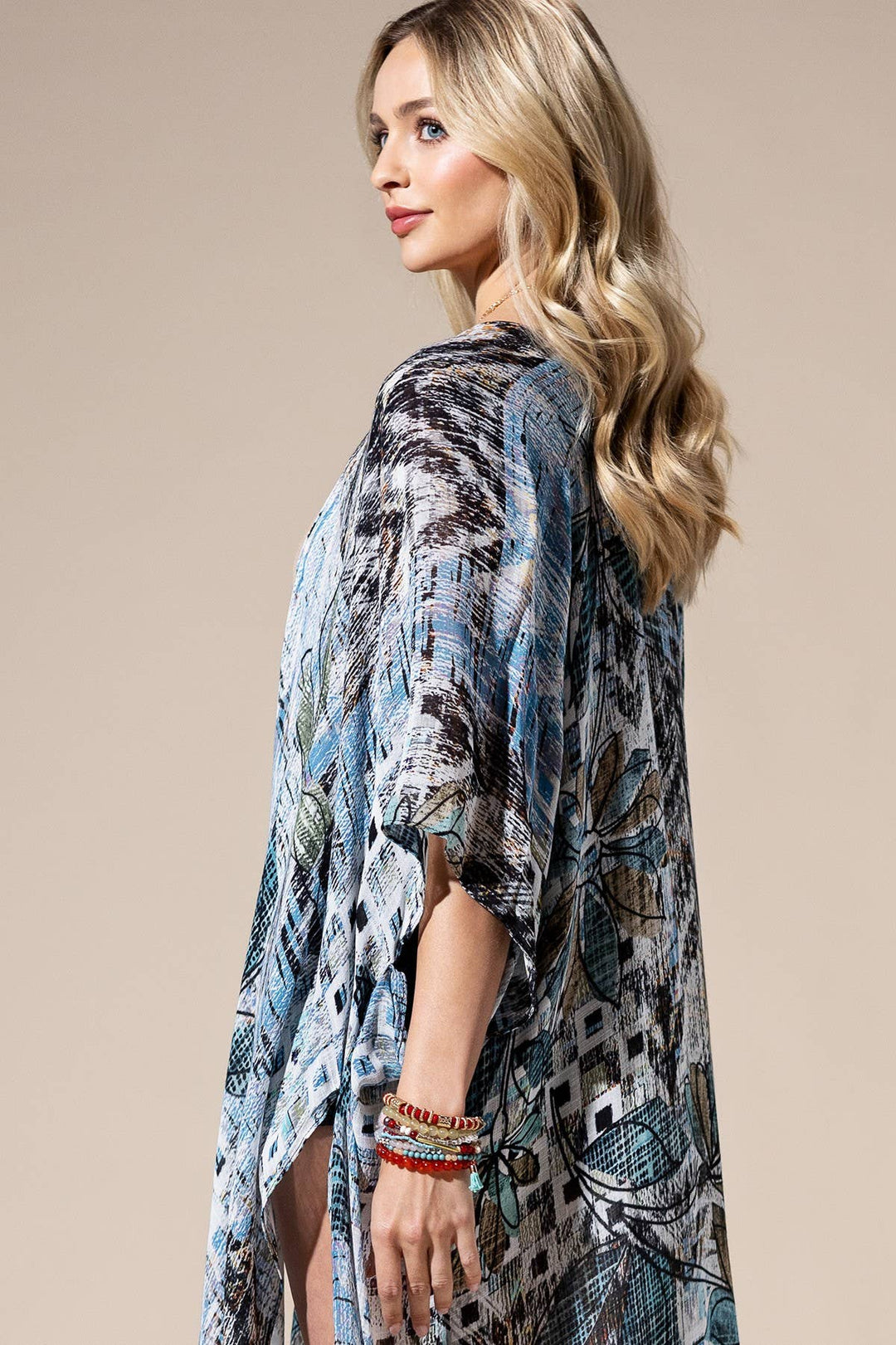 Denim Multi Kimono