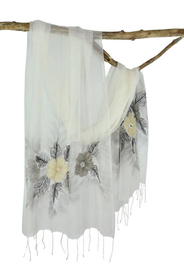 Chantelle Pearl Embroidery Scarf