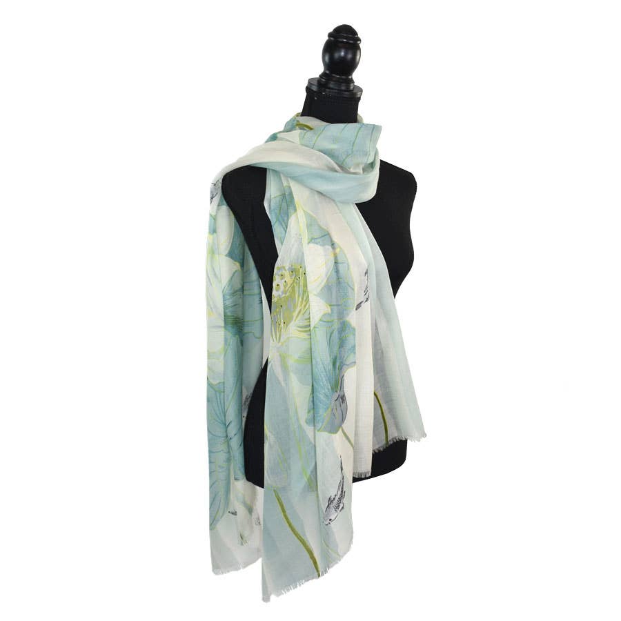 Kokoro Lightweight Wool Shawl Scarf