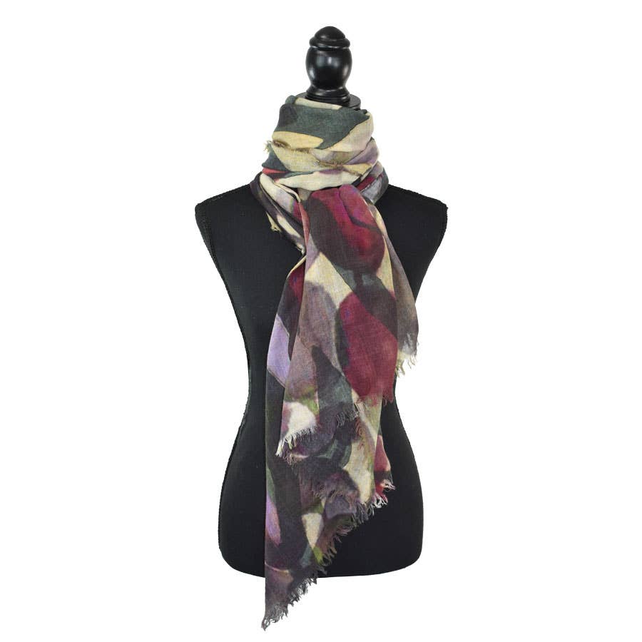 Hashana Abstract Striped Scarf