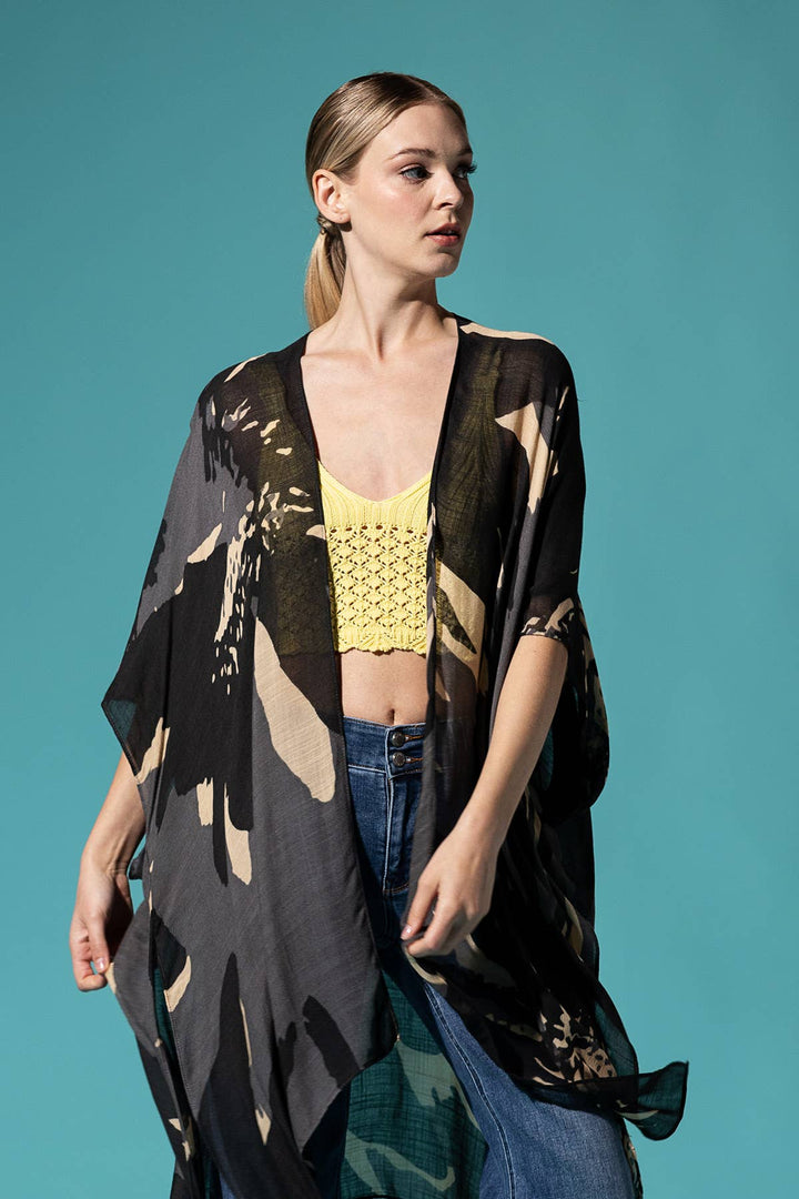 Sweeping Floral Kimono