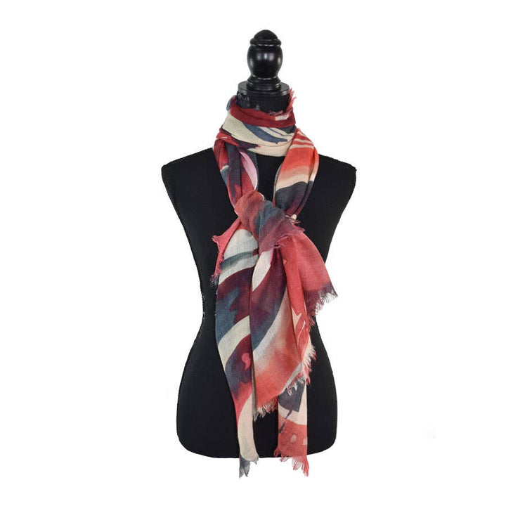 Karter Contemporary Abstract Wool Scarf