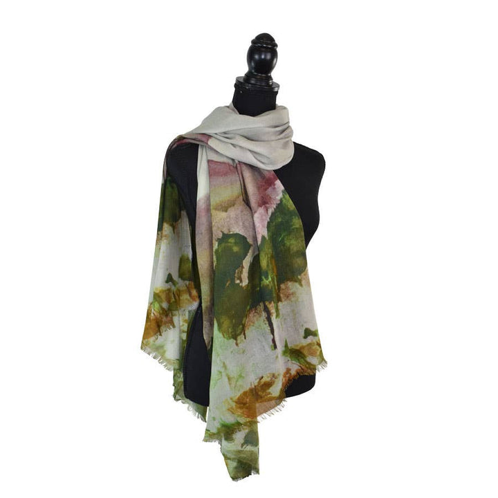 January Abstract Landscape Scarf