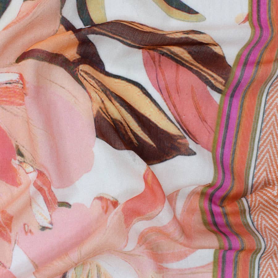 Kirsten Floral Ecovera Cotton Scarf