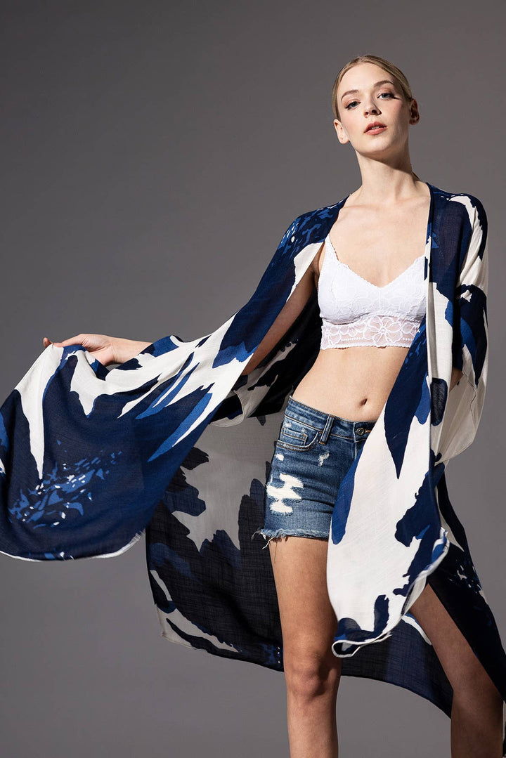 Sweeping Floral Kimono