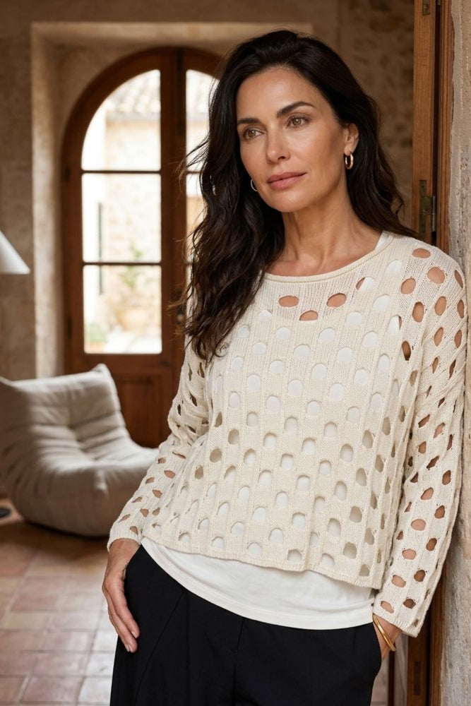 Open Weave Cotton Chic Topper